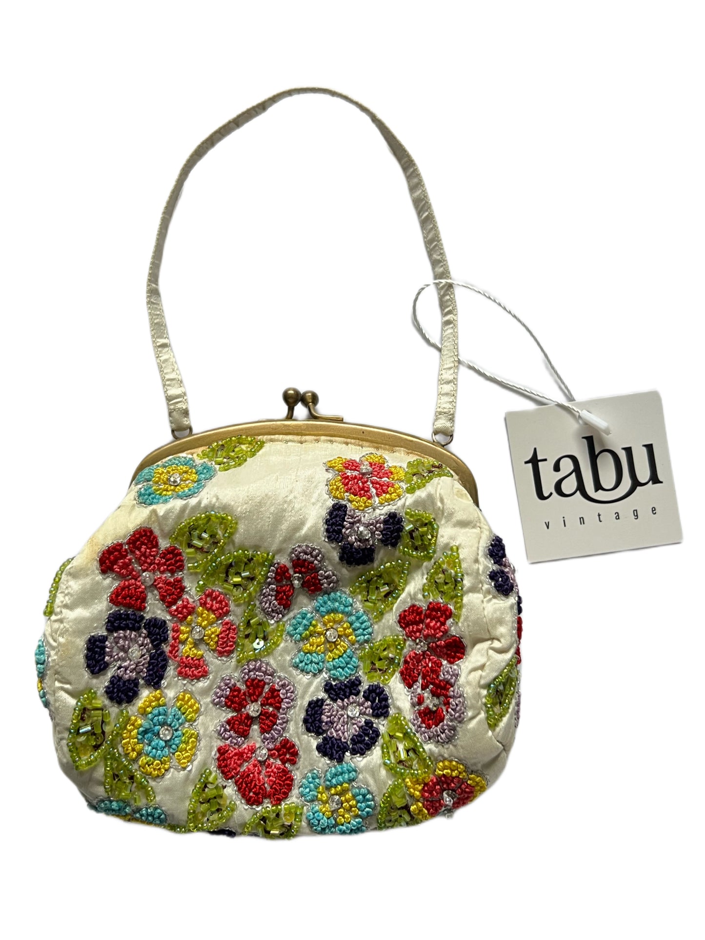 Mini Beaded Floral Bag
