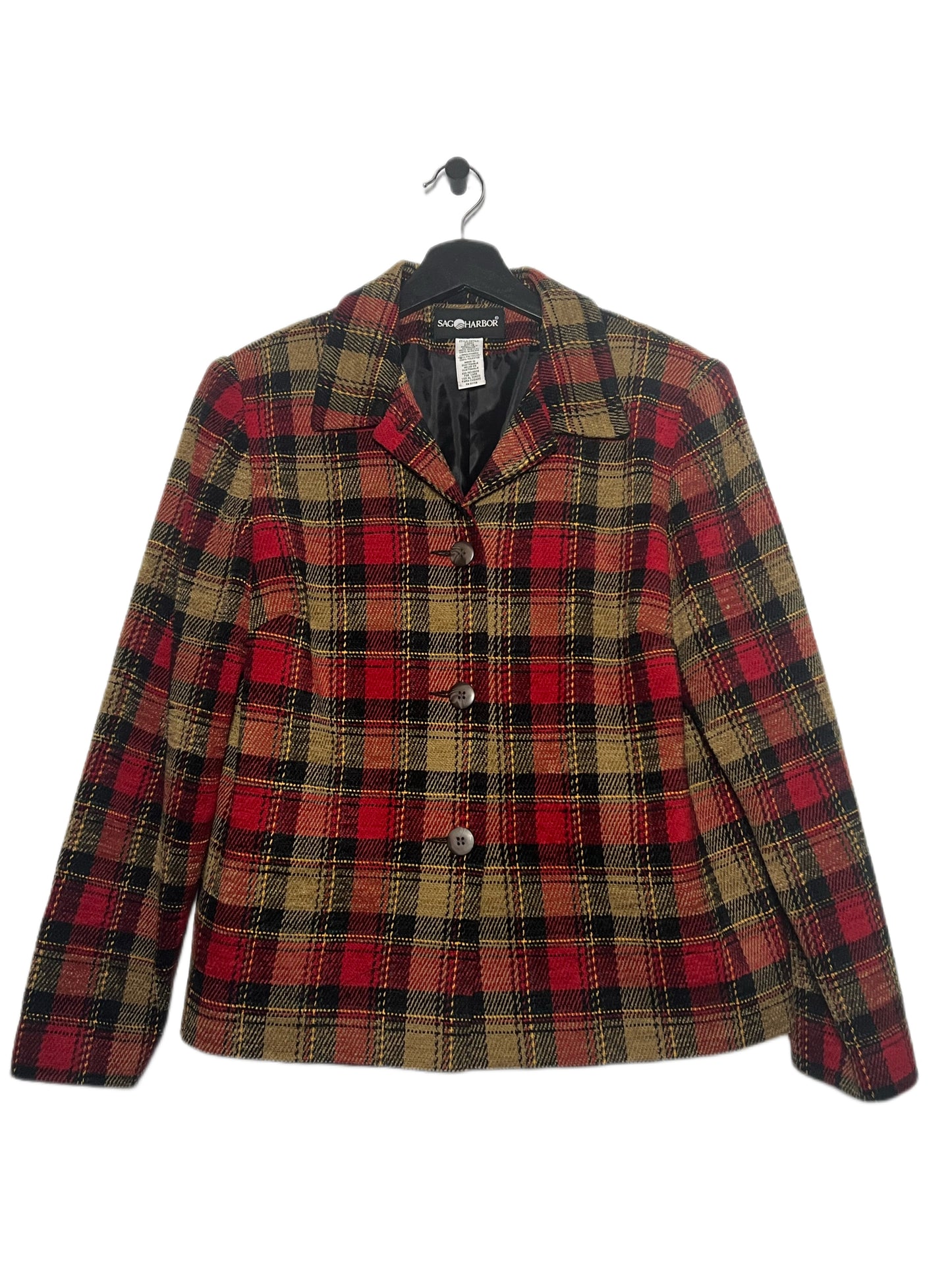 Plaid Collared Jacket