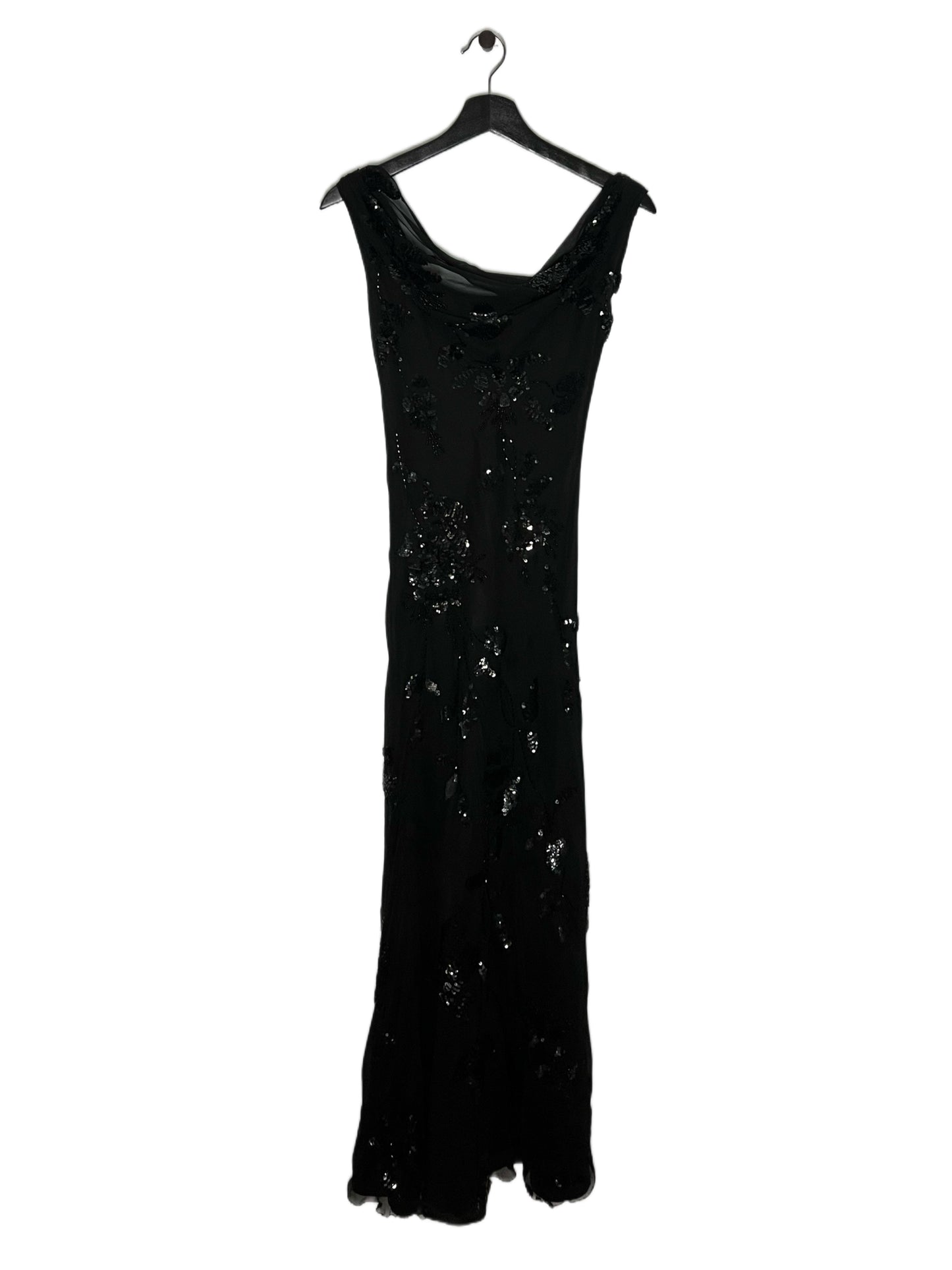Black Sequin Gown