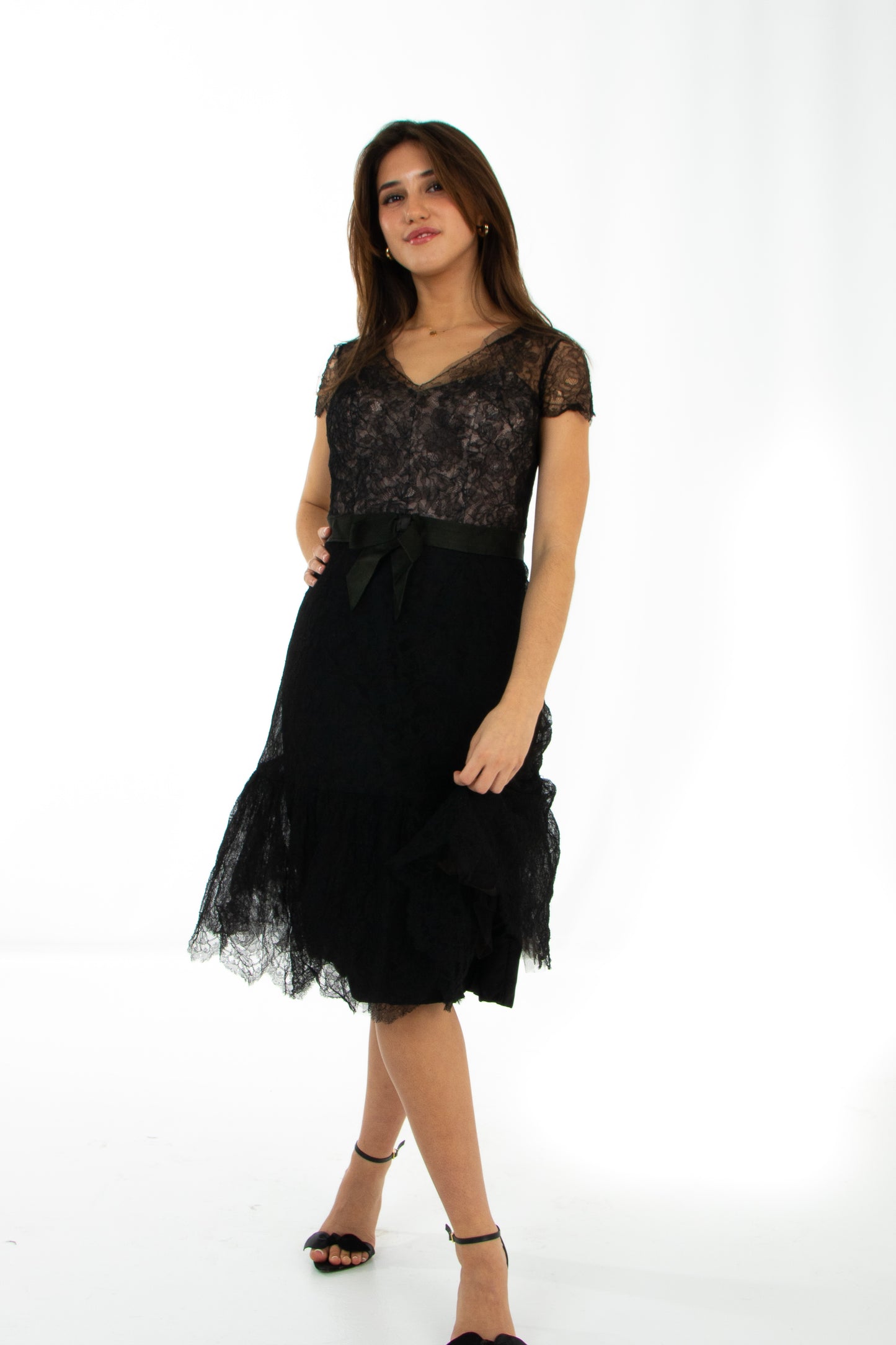 Black Lace Party Dress