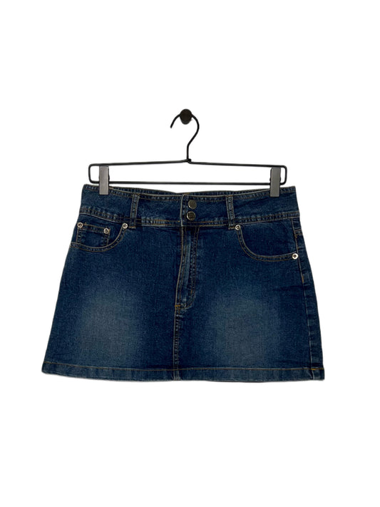 Y2K Dark Wash Denim Mini Skirt