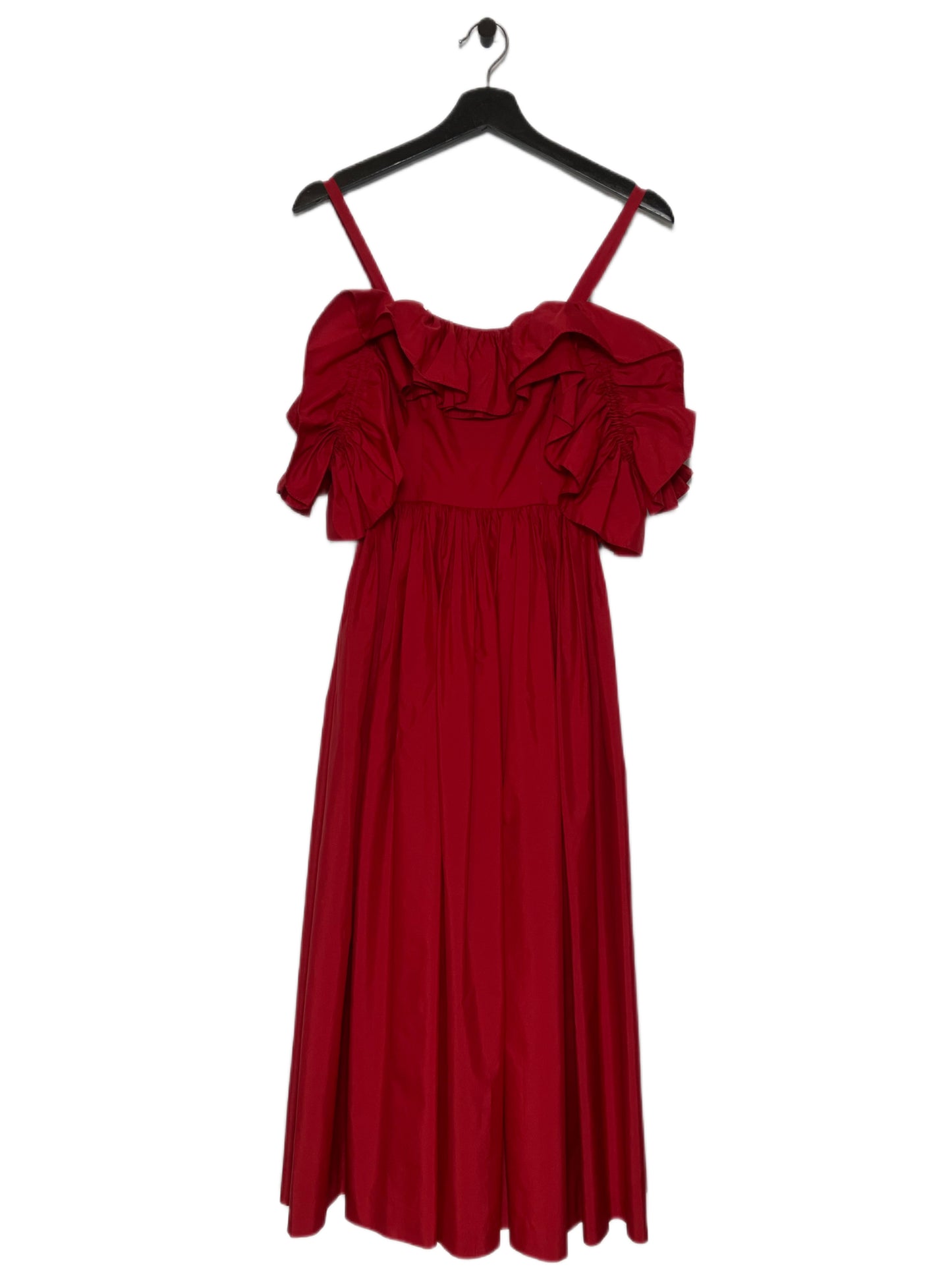 Red Ruffle Gown