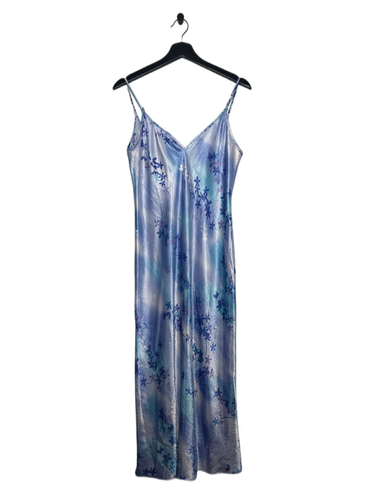 Blue Floral Slip Dress