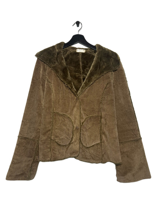 Corduroy Fur Lined Jacket