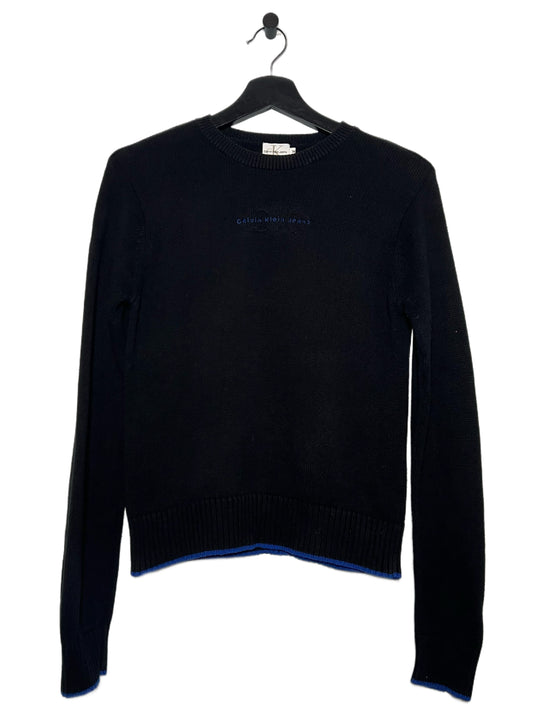 Calvin Klein Black and Blue Sweater
