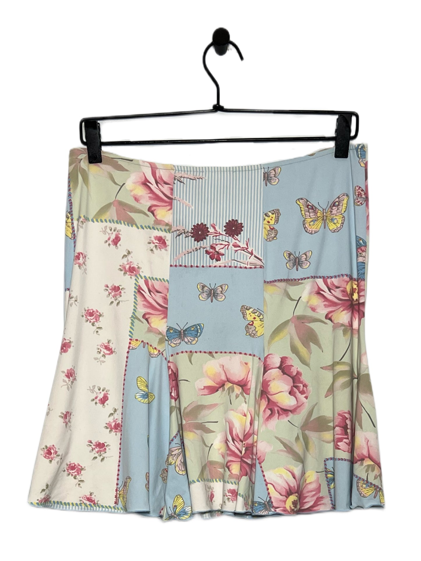 Blumarine Patchwork Butterfly Skirt