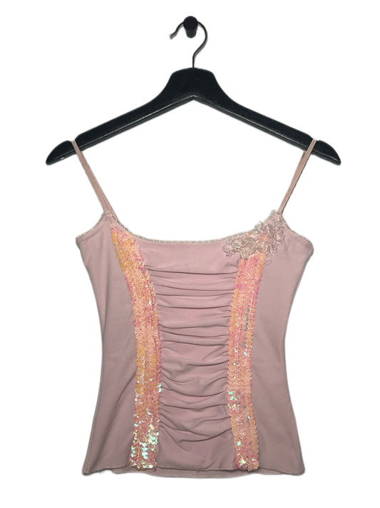 Pink Ruched Tank Top