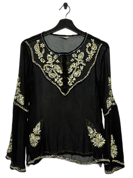 Sheer Embroidered Top