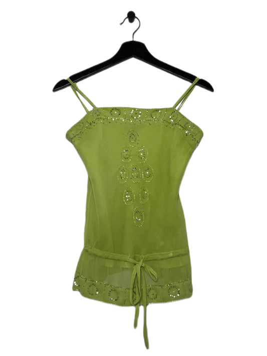 Green Sequined Tank Top