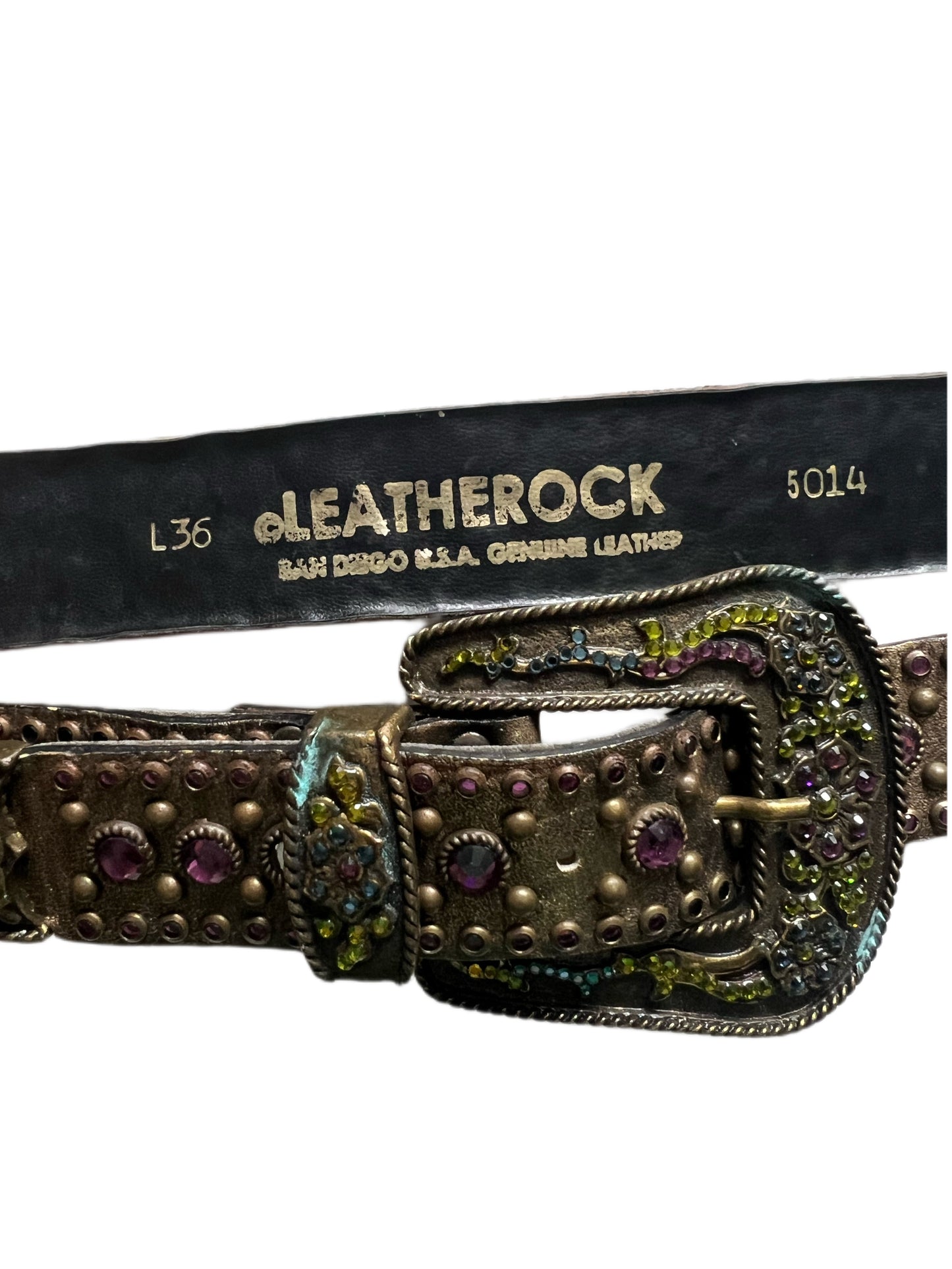 Rhinestoned Western Belt