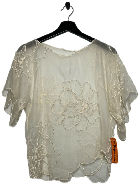 Asymmetrical Beaded Sheer Top